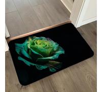 Alfombra Baño Rosa Verde Abstracta Alfombrilla Baño Microfibra Alfombra Ducha Antideslizante Bath Mat Secado Rapido Gruesa Agua Absorbente Bathroom Mat Suave Carpete 50x80cm