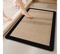 Alfombra Baño Secado Rapido 40x60cm Alfombra de Baño Alfombrilla Ducha Antideslizante, Súper Absorbente Alfombrilla Baño Lavable Suave Alfombras de Baño para BañEra, Ducha, Cocina, Puerta Pink