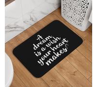 Alfombra Baño Un Sueño Es Un Deseo Que Nace del Corazón. Felpudo Lavable Felpudo Entrada Absorbente Alfombra Entrada para Bañera Inodoro Exterior 40X60Cm