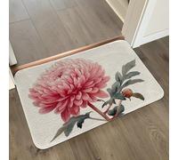 Alfombra Baño Vintage Crema Blanca Alfombrilla Baño Microfibra Alfombra Ducha Antideslizante Bath Mat Secado Rapido Gruesa Agua Absorbente Bathroom Mat Suave Carpete 40x60cm