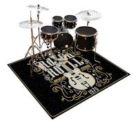 Alfombra Bateria Alfombras Acusticas Electronica Alfombra para Bateria Acustica Alfombra de Batería Acústico Tapete de Tambor Alfombrillas Insonorizada Antideslizantes 200 x 180 cm Alfombra de Tambor