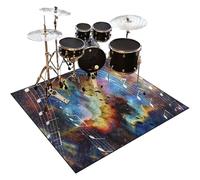 Alfombra Bateria Alfombras Acusticas Electronica Alfombra para Bateria Acustica Alfombra de Batería Acústico Tapete de Tambor Alfombrillas Insonorizada Antideslizantes 120 x 80 cm Alfombra de Tambor