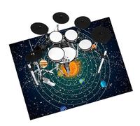 Alfombra Batería Eléctrica Alfombra para Batería Alfombrilla de Tambor Tapetes Acústicas Alfombras Drum Insonorizada Alfombras Rectangulares para Bombo Caja Alfombrillas Antideslizantes 160 x 140 cm