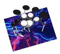 Alfombra Batería Eléctrica Alfombra para Batería Alfombrilla de Tambor Tapetes Acústicas Alfombras Drum Insonorizada Alfombras Rectangulares para Bombo Caja Alfombrillas Antideslizantes 160 x 140 cm