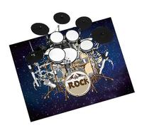 Alfombra Batería Eléctrica Alfombra para Batería Alfombrilla de Tambor Tapetes Acústicas Alfombras Drum Insonorizada Alfombras Rectangulares para Bombo Caja Alfombrillas Antideslizantes 160 x 140 cm