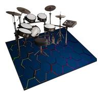 Alfombra Bateria Electronica Insonorizada Alfombra Antideslizante para Bateria Acustica Alfombras Drum Alfombrilla de Protección del Suelo para Sala de Música Estudio Alfombra de Tambor 120 x 100 cm