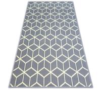 Alfombra BCF BASE CUBE 3956 Cuadrados gris 185x270 cm