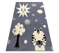 Alfombra BCF FLASH Smile 3992 - Sol gris 160x220 cm