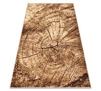 Alfombra BCF Morad PIEŃ Árbol Madera - beige 300x400 cm