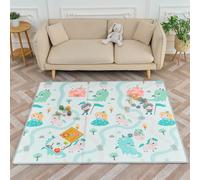 Alfombra Bebe Acolchada Plegable 150x180x1cm- Gimnasio Bebe - Manta De Juegos - Manta Actividades Impermeable Reversible - Tapete De Actividades Bebé - Gimnasio Infantil - Regalo Bebé