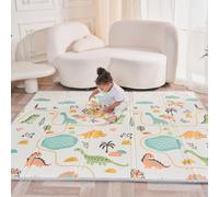 Alfombra Bebe Acolchada Plegable 180x200x1.5cm- Gimnasio Bebe - Manta De Juegos Bebe - Manta Actividades Bebe Impermeable Reversible - Tapete De Actividades Bebe - Gimnasio Infantil Bebe - Regalo Bebe