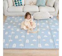 Alfombra Bebe Acolchada Plegable 180x200x1.5cm- Gimnasio Bebe - Manta De Juegos - Manta Actividades Impermeable Reversible - Tapete De Actividades - Gimnasio Infantil - Regalo