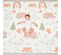 Alfombra Bebe Acolchada Plegable 180x200x1.5cm - Manta De Juegos - Manta Actividades Impermeable Reversible - Tapete De Actividades - Gimnasio Infantil Bebe - Regalo Bebé