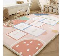 Alfombra Bebe Gruesa Antideslizante 100 x 100 cm, Alfombra Bebe Acolchada Plegable, Colchoneta Bebe Suelo, 2.5cm Tapete Bebe Relleno De Esponja Con, Tapete Actividades Bebe, Manta Actividades Bebe