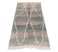 Alfombra BERBER BJ1115 Boujaad tejida a mano desde Marruecos, Rombos azul / gris 145x250 cm