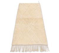 Alfombra BERBER MR4365 Beni Mrirt tejida a mano desde Marruecos, Rombos - beige 85x155 cm