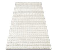 Alfombra BUBBLE blanco 11 IMITACIÓN PIEL DE CONEJO 3D estructural 120x170 cm