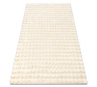 Alfombra BUBBLE marfil 12 IMITACIÓN PIEL DE CONEJO 3D estructural 120x170 cm