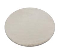 Alfombra BUNNY círculo beige Imitación de piel de conejo circulo 80 cm
