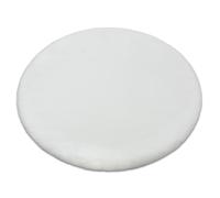 Alfombra BUNNY círculo blanco Imitación de piel de conejo circulo 160 cm
