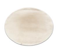 Alfombra BUNNY círculo marfil Imitación de piel de conejo circulo 120 cm