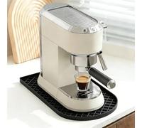 Alfombra cafetera de silicona, alfombra multifuncional con bordes elevados, 25 x 40 cm, para De'Longhi Dedica Style, Philips Senseo Original Plus, Ninja Creami, etc.