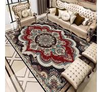 Alfombra calefactable estilo retro para colocar bajo otra alfombra, tapete eléctrico de grafeno para suelo, esterilla de yoga calefactable con temporizador(B,140 * 200CM)