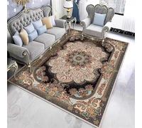 Alfombra calefactable estilo retro para colocar bajo otra alfombra, tapete eléctrico de grafeno para suelo, esterilla de yoga calefactable con temporizador(C,140 * 200CM)