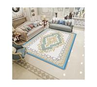 Alfombra calefactada de cristal de carbono, vintage, rústica, eléctrica, calefaccionada, ajustable, para interiores, sala de estar, dormitorio (B, 150 x 200 cm)