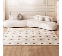 Alfombra calefactada, tapete calefactado, calefacción radiante para suelo, calentamiento rápido y uniforme, calentador de pies, para yoga/interiores/debajo del escritorio(A,100x100cm)