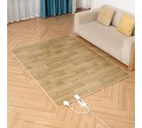 Alfombra calefactada, tapetes calefactados, alfombra eléctrica calefactada, calentador de pies, sistema de calefacción por suelo radiante, calentador de pies para oficina/hogar(C,150 * 150CM)