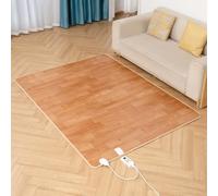 Alfombra calefactada, tapetes calefactados, alfombra eléctrica calefactada, calentador de pies, sistema de calefacción por suelo radiante, calentador de pies para oficina/hogar(B,100 * 100CM)