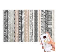 Alfombra calefactora, calefactor de suelo radiante infrarrojo con temporizador y temperatura ajustable, calentamiento rápido para casa, oficina, estudio, sala juegos(A,100 * 200cm)