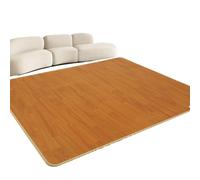 Alfombra calefactora infrarroja con temporizador y temperatura ajustable, diseño de madera, calentamiento rápido, ideal para el hogar, el ejercicio, el yoga o el dormitorio(A,200x250cm)