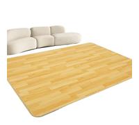 Alfombra calefactora infrarroja con temporizador y temperatura ajustable, diseño de madera, calentamiento rápido, ideal para el hogar, el ejercicio, el yoga o el dormitorio(E,200x180cm)