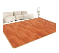 Alfombra calefactora infrarroja con temporizador y temperatura ajustable, diseño de madera, calentamiento rápido, ideal para el hogar, el ejercicio, el yoga o el dormitorio(B,50x200cm)