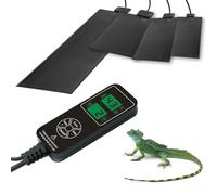 Alfombra Calefactora para Reptiles, Almohadilla De Calor para Reptiles con Control De Temperatura Ajustable, Manta Calefactora para Terrario Y Tanque De Mascotas 12 * 48cm(15W)