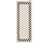 Alfombra Carpretty Catwalk Check de 80x200 Cm, Color Antracita/ Crema.