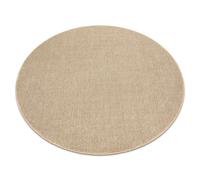 Alfombra CASABLANCA LOOM círculo beige lazo suave Interior y exterior circulo 100 cm