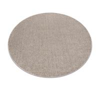 Alfombra CASABLANCA LOOM círculo marrón lazo suave Interior y exterior circulo 133 cm