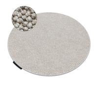 Alfombra CASABLANCA LOOP círculo beige lazo suave circulo 133 cm