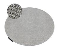 Alfombra CASABLANCA LOOP círculo gris claro lazo suave circulo 80 cm