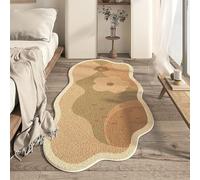 Alfombra Cloud Area - Cachemira artificial suave, lavable con respaldo antideslizante, diseño irregular para un fácil cuidado, ideal para decoración de sala de estar y dormitorio