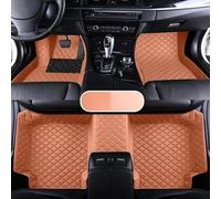 Alfombra Coche Alfombrilla Cuero para Jeep para Wrangler de 4 Puertas 2011 2012 2013 2014 2015 2016 2017 Accesorios Interiores Alfombrillas Coche(Marrón)