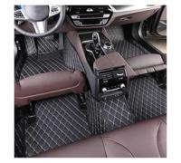 Alfombra Coche Alfombrilla Cuero sintético para Dodge para Charger 2007 2008 2009 2010 2011-2021 Antideslizante, para Interior Alfombrillas Coche(Beige Negro)