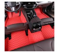 Alfombra Coche Alfombrilla Cuero sintético para Dodge para Charger 2007 2008 2009 2010 2011-2021 Antideslizante, para Interior Alfombrillas Coche(Rojo)