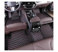 Alfombra Coche Alfombrilla Cuero sintético para Dodge para Charger 2007 2008 2009 2010 2011-2021 Antideslizante, para Interior Alfombrillas Coche(Negro Rojo)