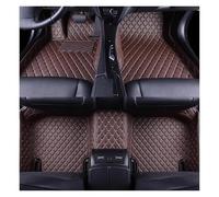 Alfombra Coche Alfombrillas De Coche para Hyundai para Santa Fe 5 Seat 2006-2009 2010-2012 2013-2023 Accesorios Interiores Cuero Artificial Alfombrilla Coche(Café,06-09)