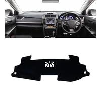 Alfombra Coche Para Camry 50 2012~2017 Cubierta Central Salpicadero Coche Parasol Alfombrilla Antideslizante Anti-UV Coche Antideslizante(RHD Black Side)