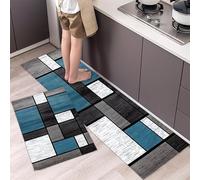 Alfombra Cocina 50X80Cm Azul, Gris, Blanca Alfombra Cocina Lavable Antideslizante Pasillo Alfombra Pasillo Larga Hogar Cocina
